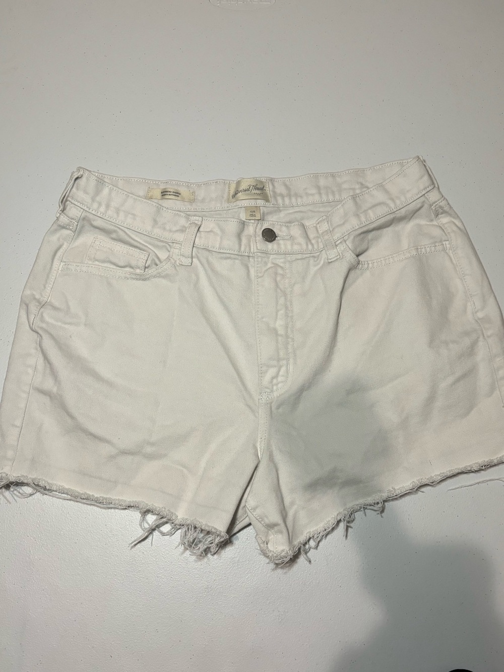 White Denim Shorts